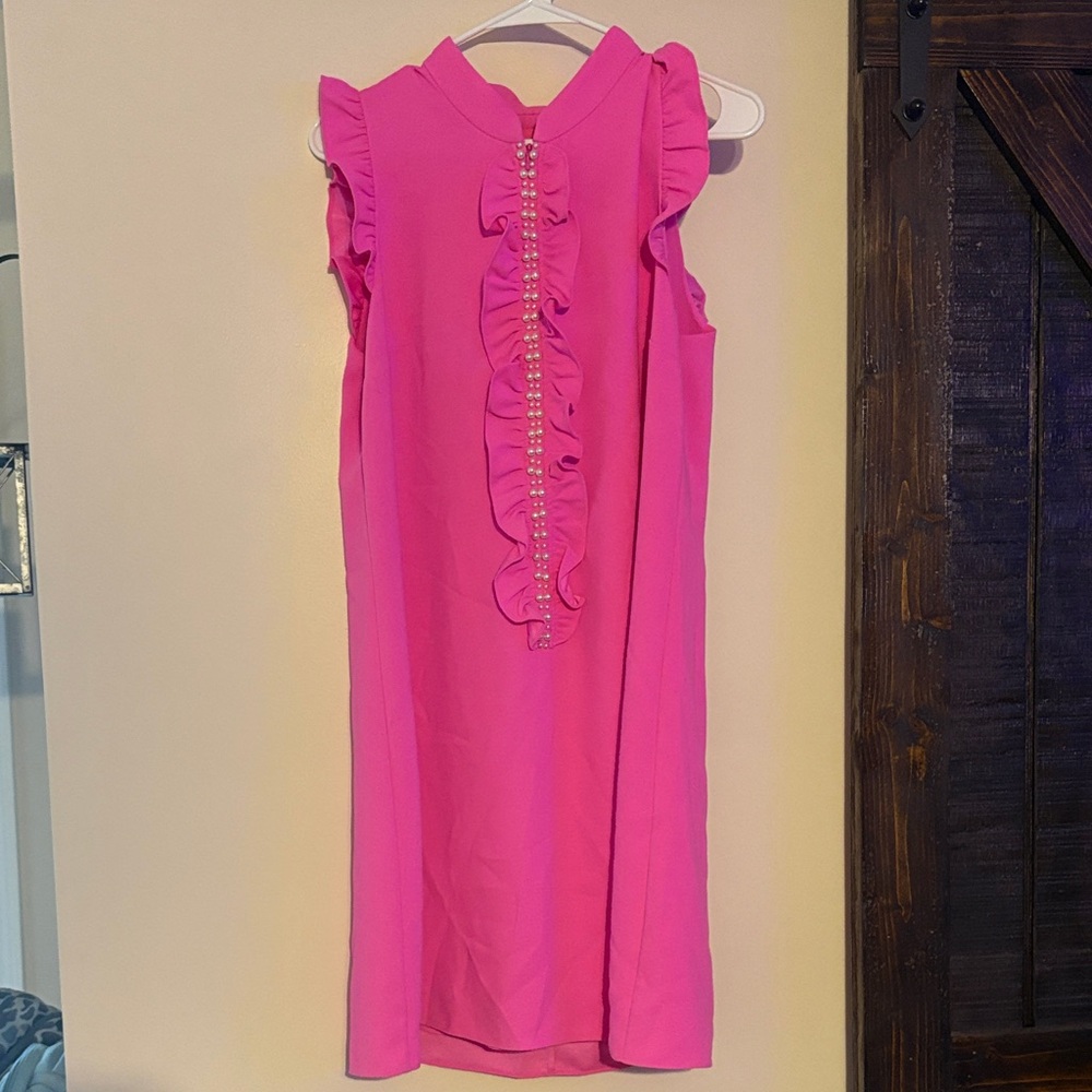 Lilly Pulitzer Fuchsia Ruffle Dress